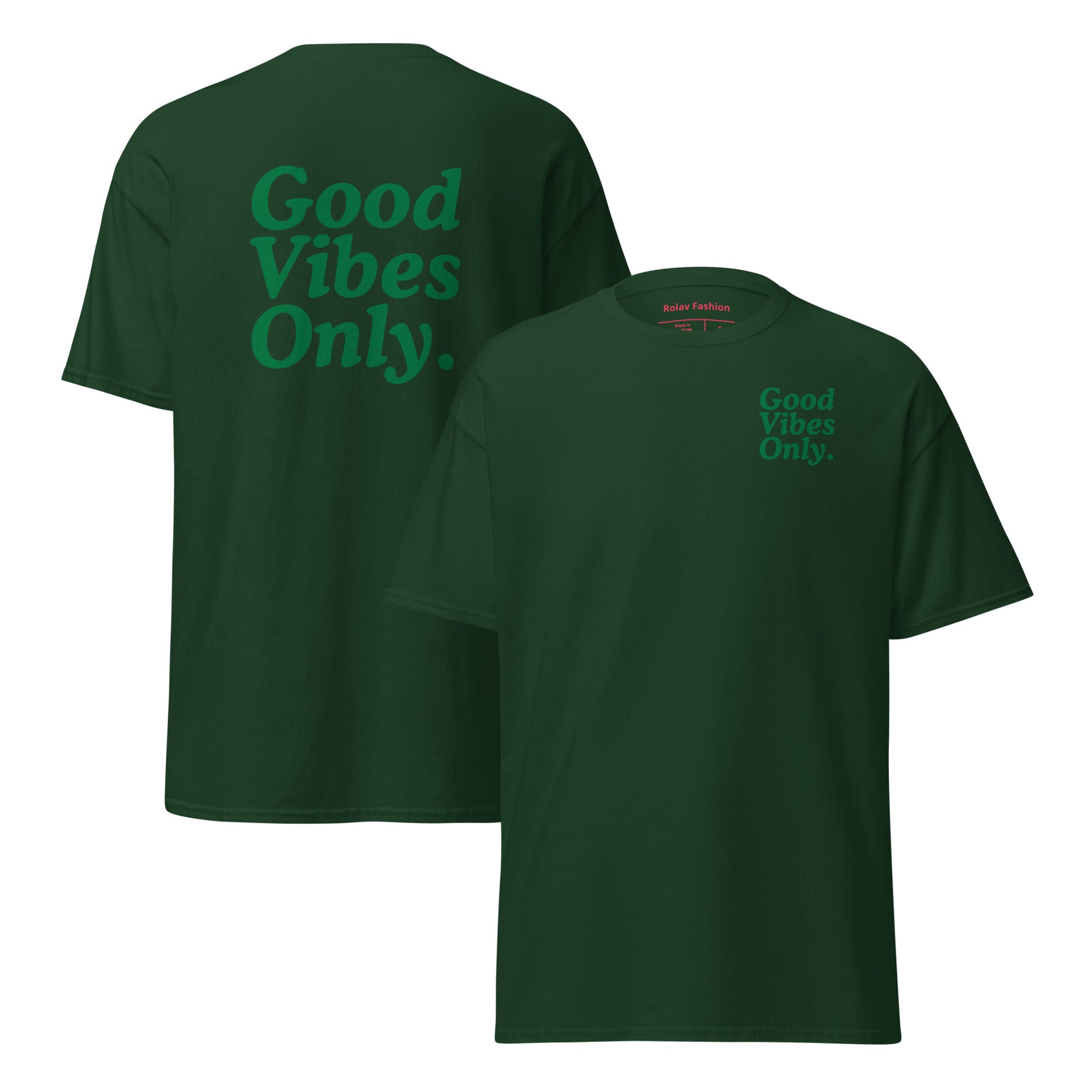 Good Vibes classic tee.