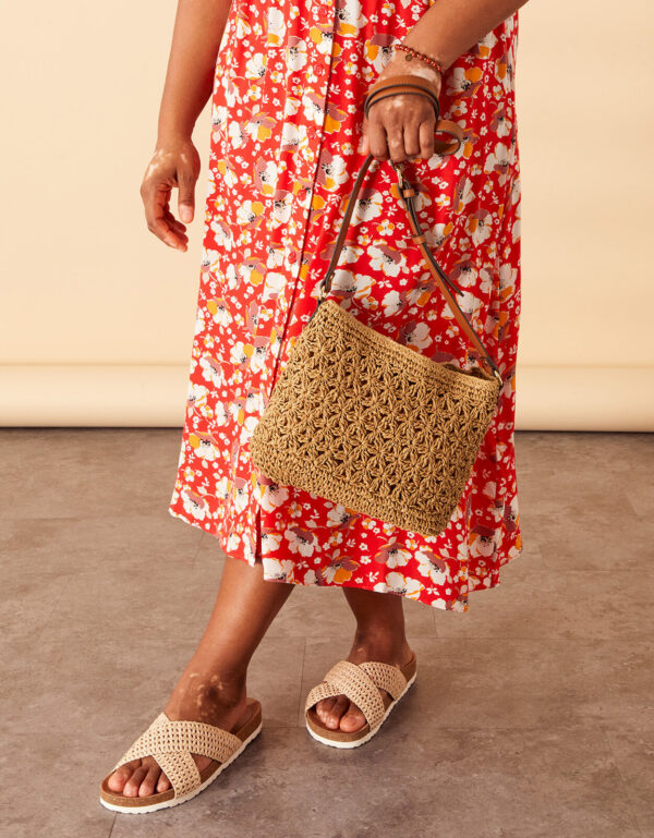 Classic raffia cross-body bag - Image 4