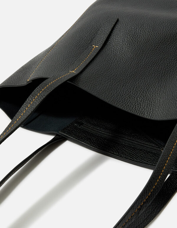 Large Leather Shopper Bag - Image 3