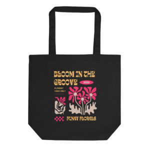 Bloom in the Grooves Tote Bag