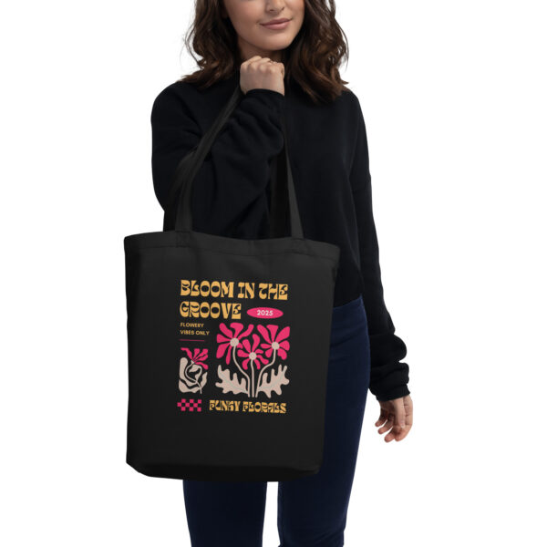 Bloom in the Grooves Tote Bag - Image 3